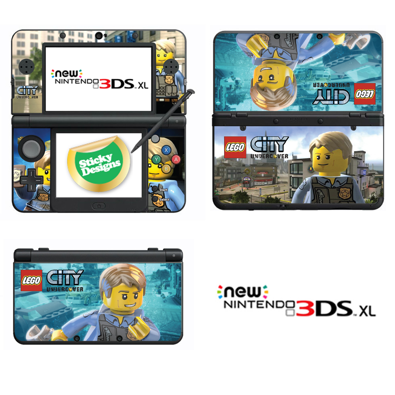 Lego City Undercover Vinyl Skin Sticker for NEW Nintendo 3DS XL (with C Stick) eBay